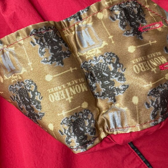 Vintage Y2K Montero Black Label Shirt Men XL Flip Cuff Embroidered Military Red - Picture 3 of 11